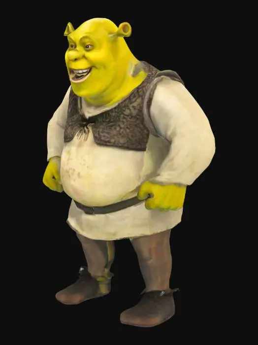 3D model for Shrek Character Illustration
