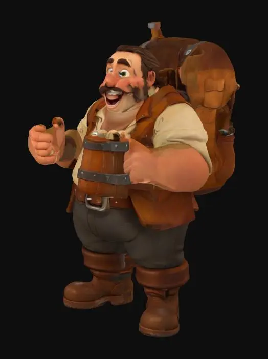 3D model for Bard of the Tavern