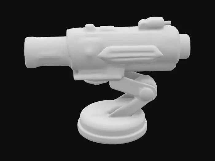 3D model for game asset, mars colony,Defense Turret, Building.