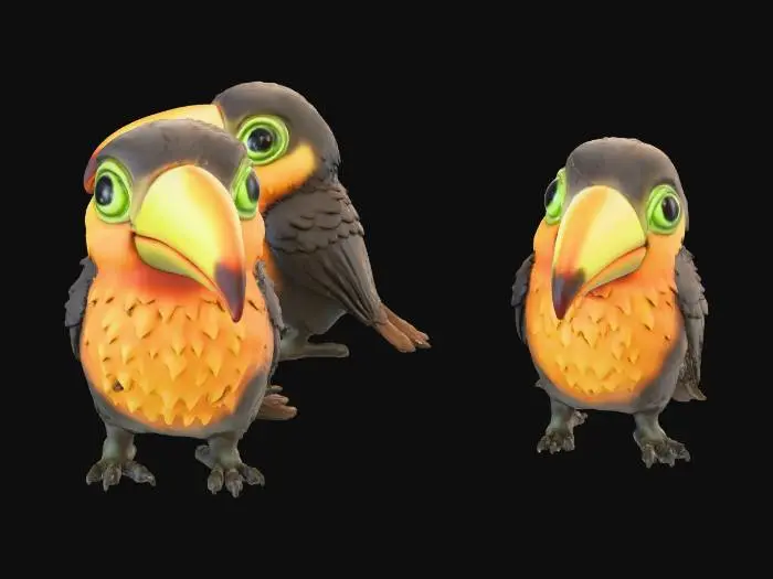 3D model for Tiny Beach Toucans