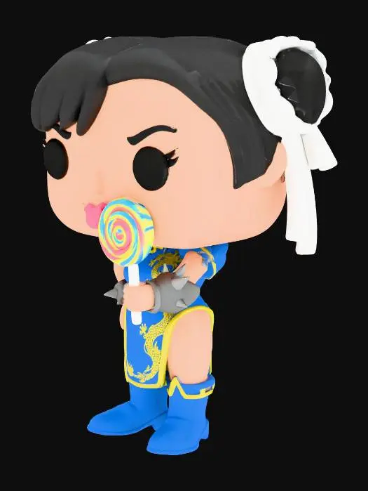 3D model for Funko Pop Fighter