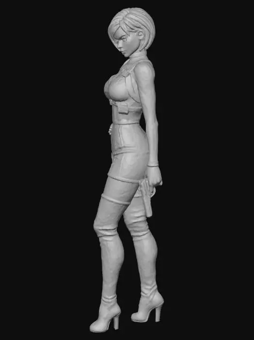 3D model for ada wong in red