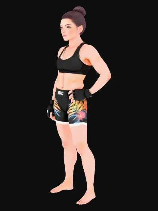 3D model for MMA Fighter Statue