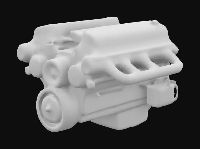 3D model for ford GAA V8 tank engine realistic detailed