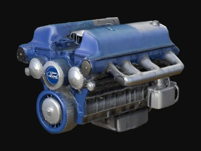3D model for ford GAA V8 tank engine realistic detailed
