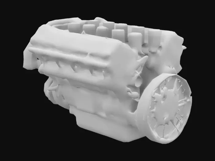 3D model for ford GAA V8 tank engine realistic detailed