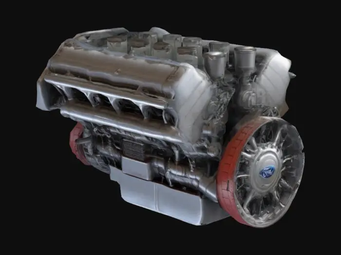 3D model for ford GAA V8 tank engine realistic detailed