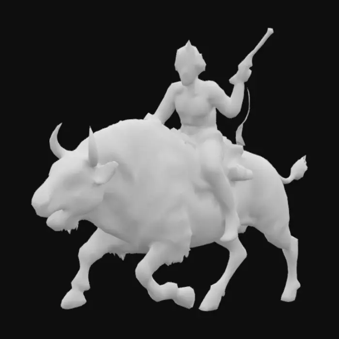 3D model for Rider of the Wild Plains