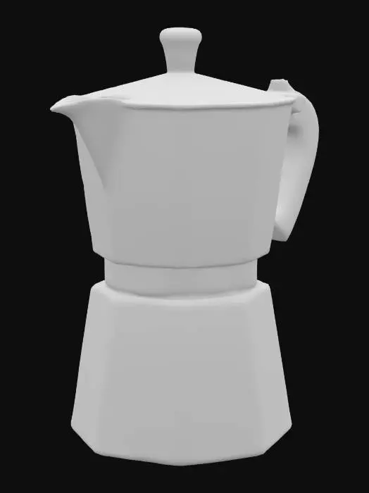 3D model for moka cartoon