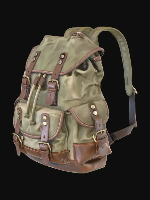 3D model for Vintage Explorer Backpack