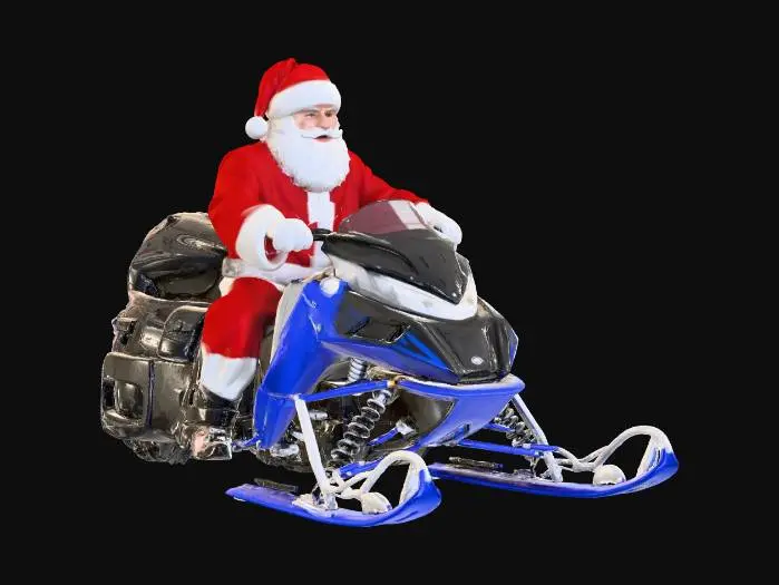 3D model for Santa's Snowmobile Ride, #Christmas2025#