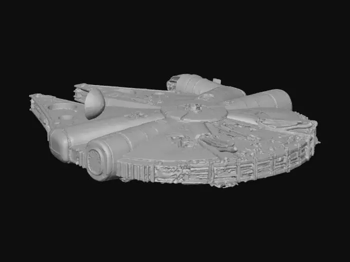 3D model for un modello dettagliato dell'astronave Millenium Falcon dal film star wars