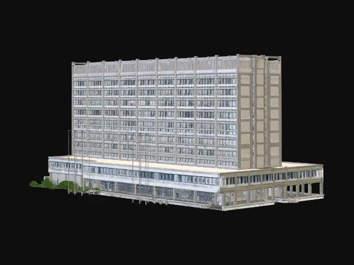 3D model for Azure High-Rise Office Building