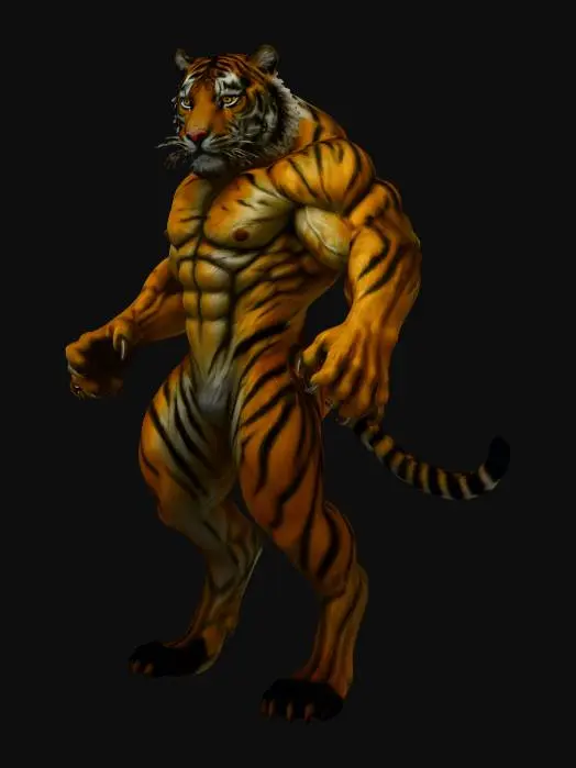 3D model for Fierce Thunder Tiger