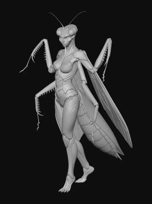 3D model for Mantis Warrior
