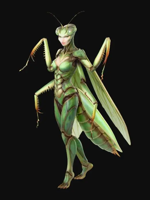 3D model for Mantis Warrior