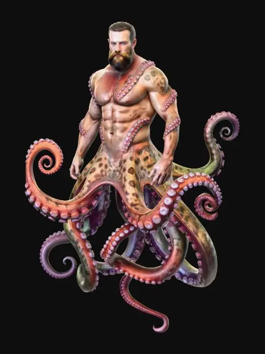 3D model for Octo-Beast Warrior