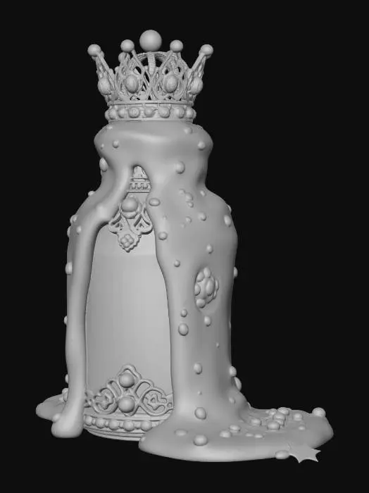 3D model for Crowned Canine Vessel