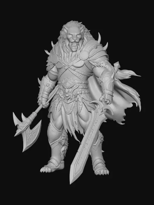 3D model for Emberwolf Warlord