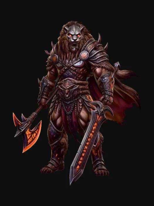 3D model for Emberwolf Warlord