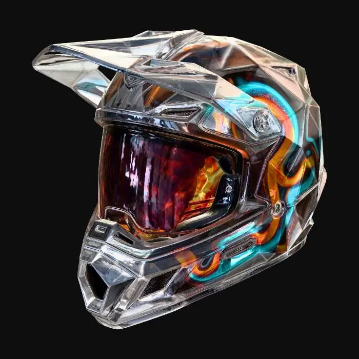 3D model for Crystal Flame Helmet