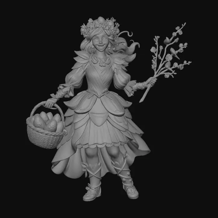 3D model for Easter Blossom Fairy, #EasterEgg2026#