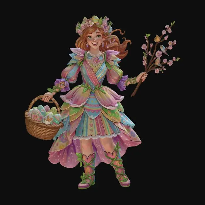 3D model for Easter Blossom Fairy, #EasterEgg2026#