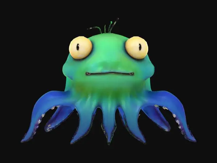 3D model for Squidly Mike, #SketchTo3D#