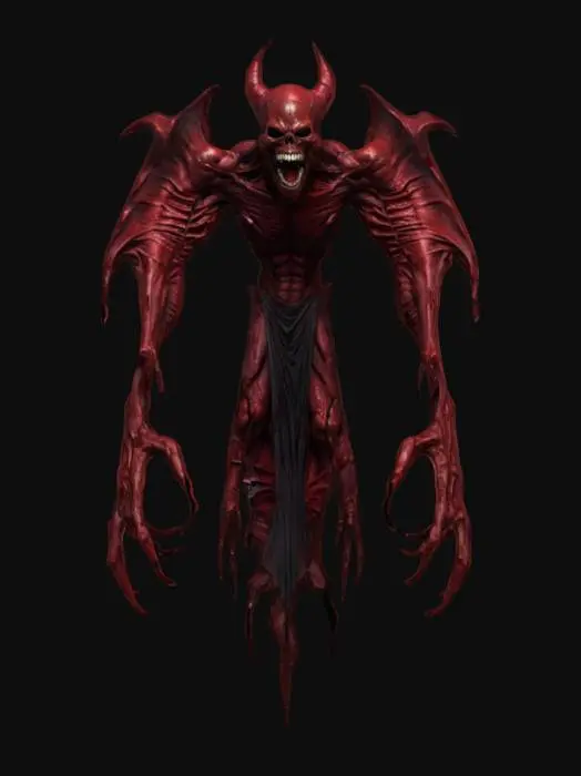 3D model for fantasy dark wraith, body floating in the air and emerging from the darkness, lower body disappearing into the darkness, massive toothy muzzle, massive hands reaching forward, terrifying expression, in an attacking position, extremely details, high resolution texture, epic stance