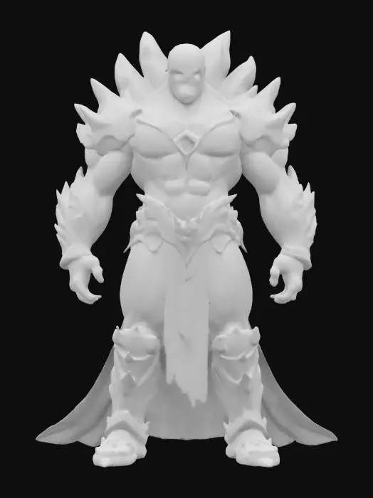 3D model for fantasy stone elemental in great detail, humanoid body composed of stones of various sizes, individual stones levitating next to each other, bright shining eyes in the face, powerful stance, between the joints of the stones there is clearly noticeable glowing energy, some of the stones are transparent crystals, extremely detailed, high resolution texture, epic stance