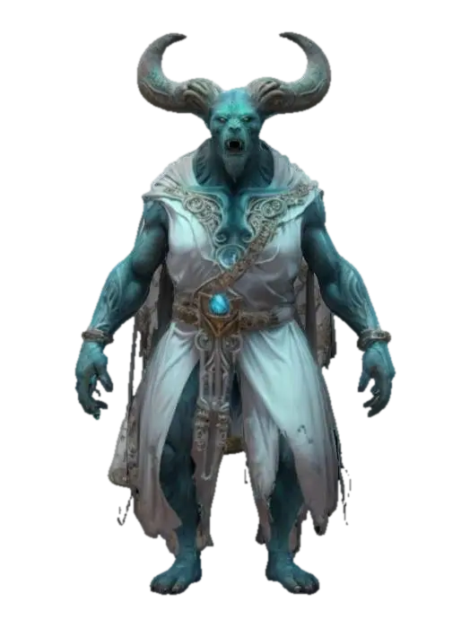 fantasy ancient magma beast in robes, extremely detailed, high resolution texture,… 3D model, vytvořený pomocí AI