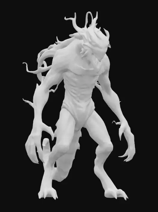 3D model for dark matter of the universe transformed into a monster, extremely detailed, high resolution texture, epic stance