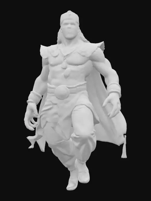3D model for [Saudi Arabia] fantasy genie guardian of all treasures, massive muscular body formed like steam, entire figure floating in the air, noble Arabian clothing, detailed indignant expression on face, extremely detailed, high resolution texture, epic stance, #AroundTheWorld#