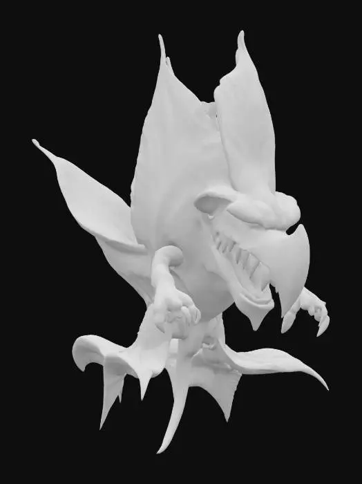 3D model for [Holland] extreme flower monster tulip, floating in the air, detailed flower, snout with fangs, extremely detailed, high resolution texture, epic stance, #AroundTheWorld#