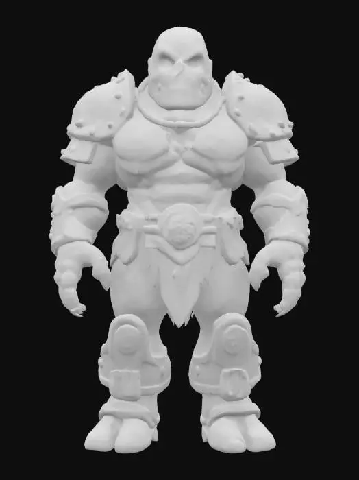 3D model for [Czech Republic] fantasy clay golem, massive stocky body, body surface made of baked clay, reinforced iron riveted plates on the back and belly, glowing eyes and fire inside the body, extremely detailed, high resolution texture, epic stance, #AroundTheWorld#
