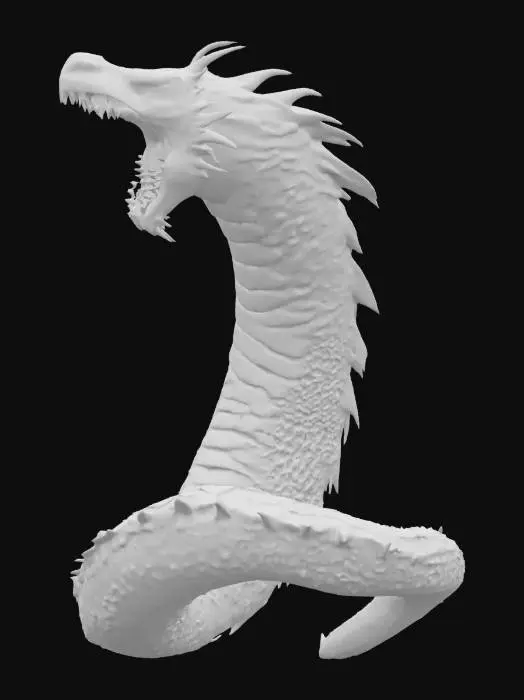 3D model for fantasy whorleater winds through a vast vortex of its own creation, glowing spiral scales shimmer on its titanic form, silent and deliberate, drifting beneath black clouds and drawing light and ships into its ever-hungry core, extremely detailed, high resolution texture, epic stance