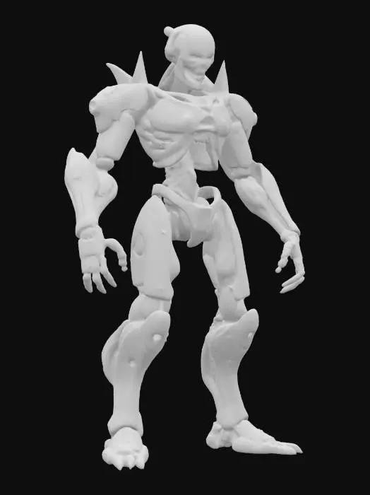 3D model for sci-fi morph cyborg dead space