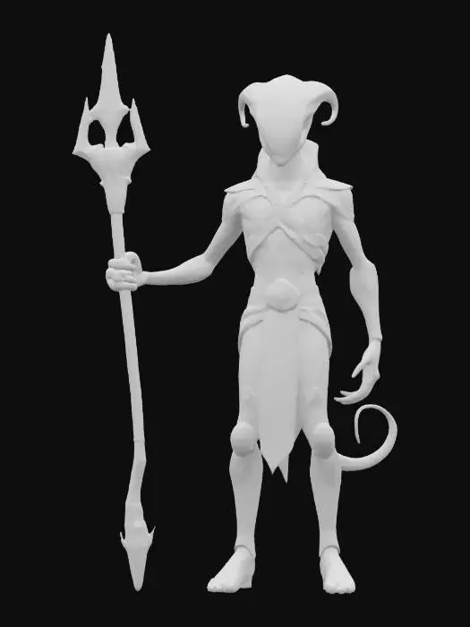 3D model for fantasy alien humanoid morphed into a magician, elegant muscular body, body is dressed in elegant alien clothing, details on the clothing are made of alien metal, color design in shades of space nebulae, in his hand he holds a staff which is also a magic weapon, detailed face, extremely detailed texture with high sharp resolution, epic stance