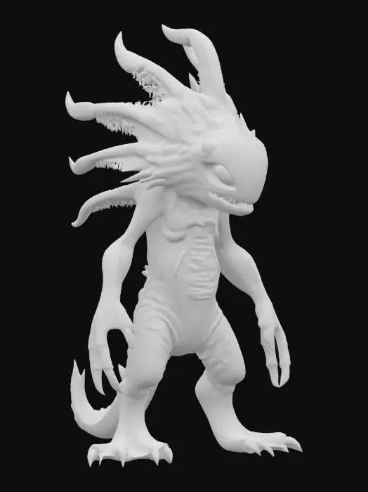 3D model for sci-fi dreamlike shapeless monster, extremely detailed, high sharp resolution texture, epic stance