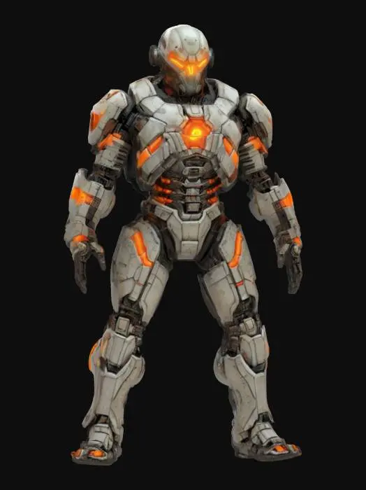 3D model for sci-fi morphed cyborg from dead space, extremely detailed, hyperrealistic texture, epic stance