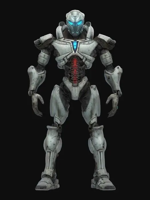3D model for sci-fi morphed cyborg from dead space, extremely detailed, hyperrealistic texture, epic stance