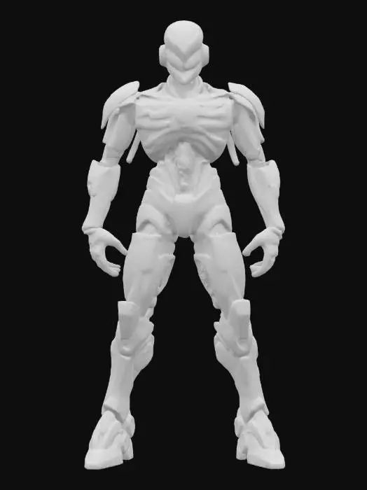 3D model for sci-fi morph cyborg dead space, extremely detailed