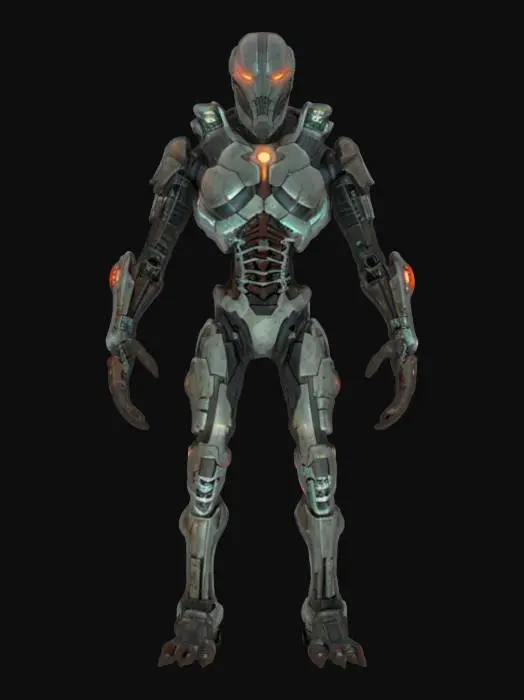 3D model for sci-fi morph cyborg dead space, extremely detailed
