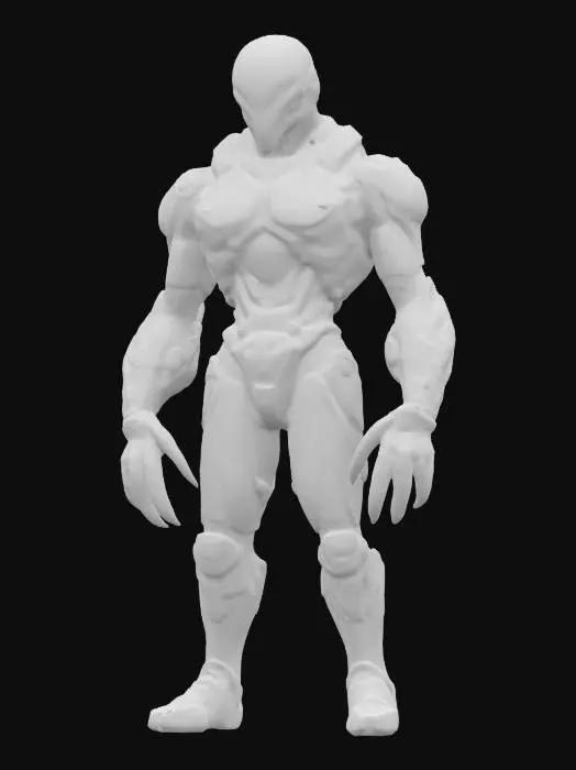 3D model for sci-fi morph cyborg dead space, extremely detailed, ultrarealistic resolution texture. epic base color