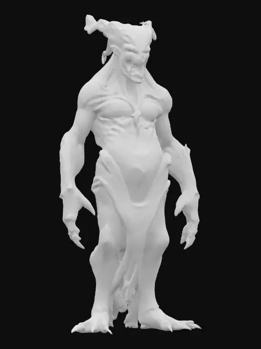 3D model for fantasy mud ghost, massive muddy body, body gradually forming from mud, elegant stance, detailed menacing face, extremely detailed, high sharp resolution texture, hyperrealistic, epic stance