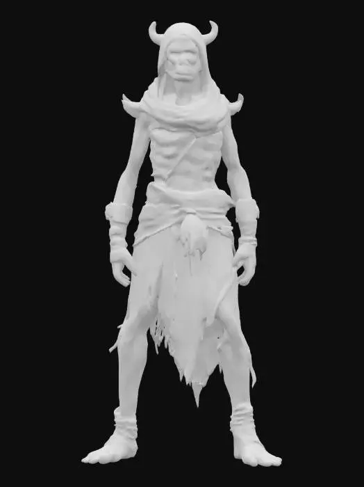 3D model for fantasy sand necromancer, old emaciated body, covered in torn clothes, detailed old face with glowing eyes, extremely detailed, high sharp resolution texture, hyperrealistic, epic stance