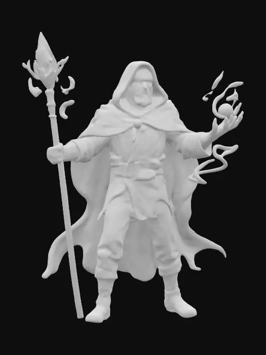 3D model for magician visionary