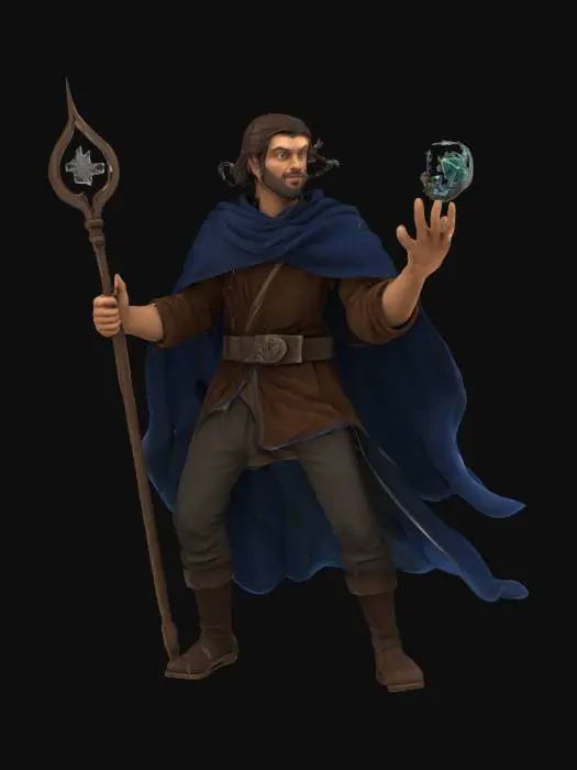 3D model for magician visionary