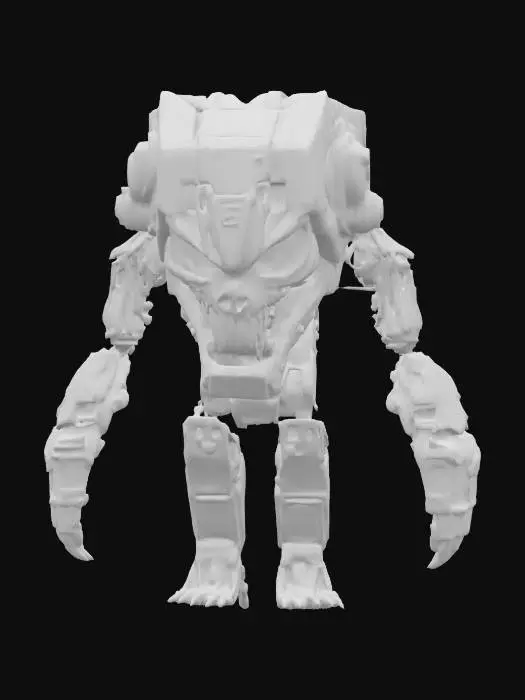 3D model for sci-fi morph cube cyborg from dead space, extremely detailed, high sharp resolution texture, ultrarealistic, epic stance