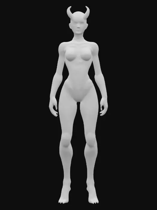 3D model for sci-fi woman cyberdemon, partly translucent bodysuit, elegant body, whole body glowing energy, very detailed nice face, extremely detailed, high sharp resolution texture, hyper realistic, epic stance